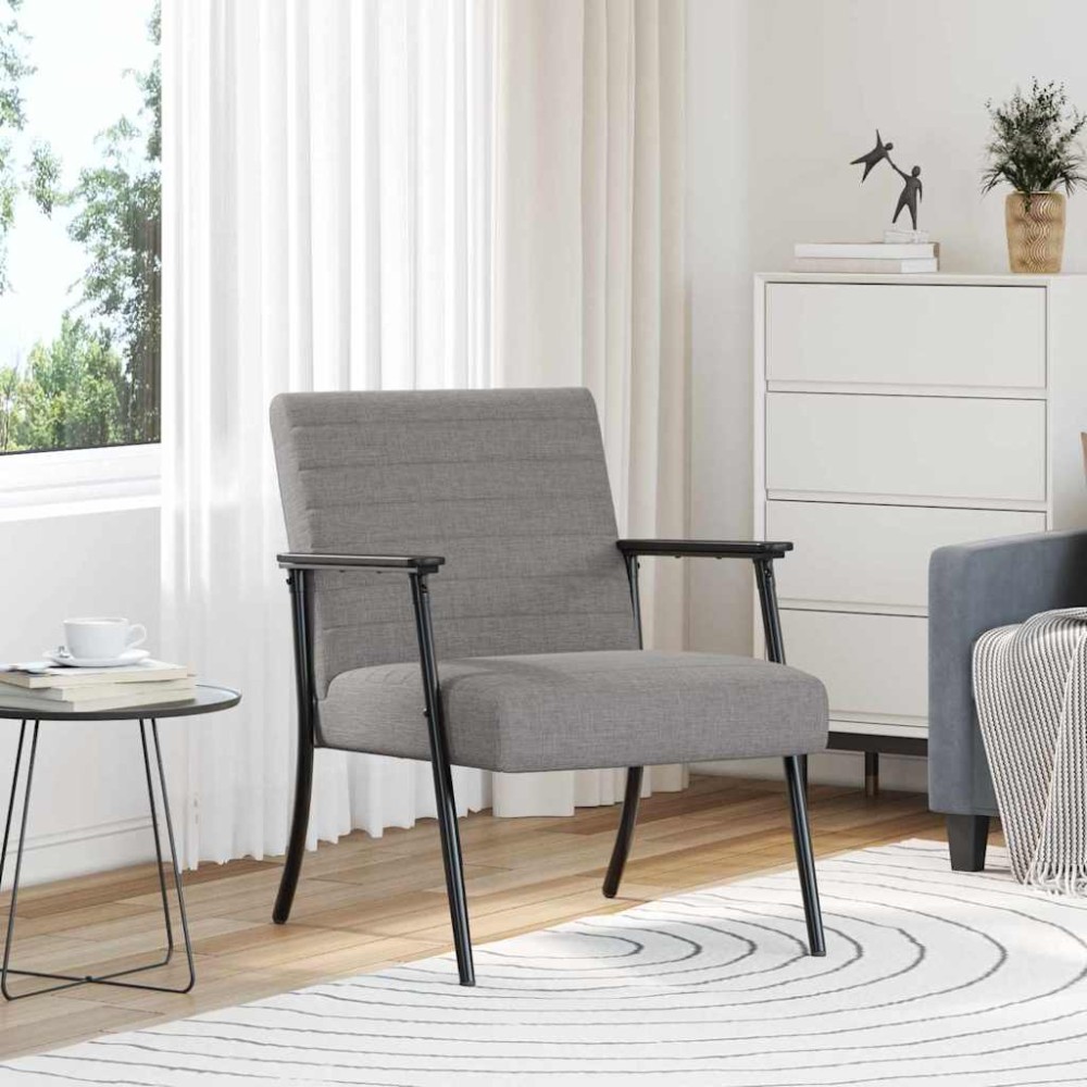 vidaXL Πολυθρόνα Taupe 59 x 75 x 78 εκ ύφασμα