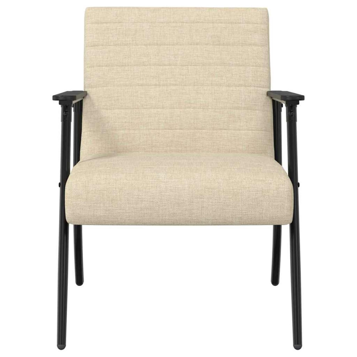 vidaXL Πολυθρόνα Κρεμ 59 x 75 x 78 εκ ύφασμα