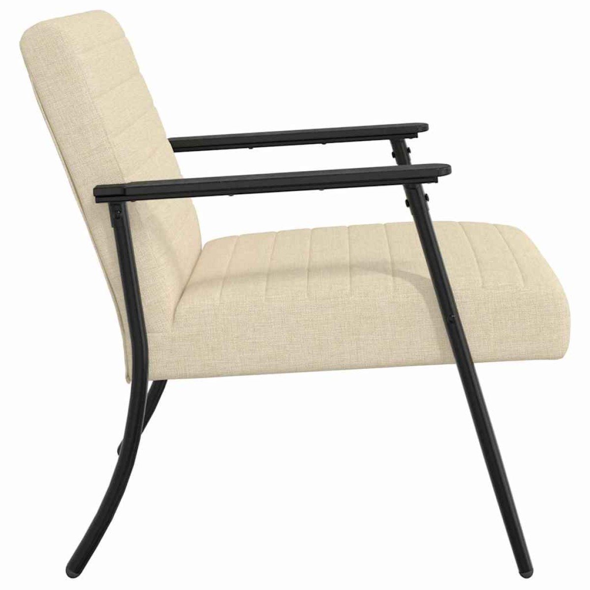 vidaXL Πολυθρόνα Κρεμ 59 x 75 x 78 εκ ύφασμα