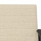 vidaXL Πολυθρόνα Κρεμ 59 x 75 x 78 εκ ύφασμα