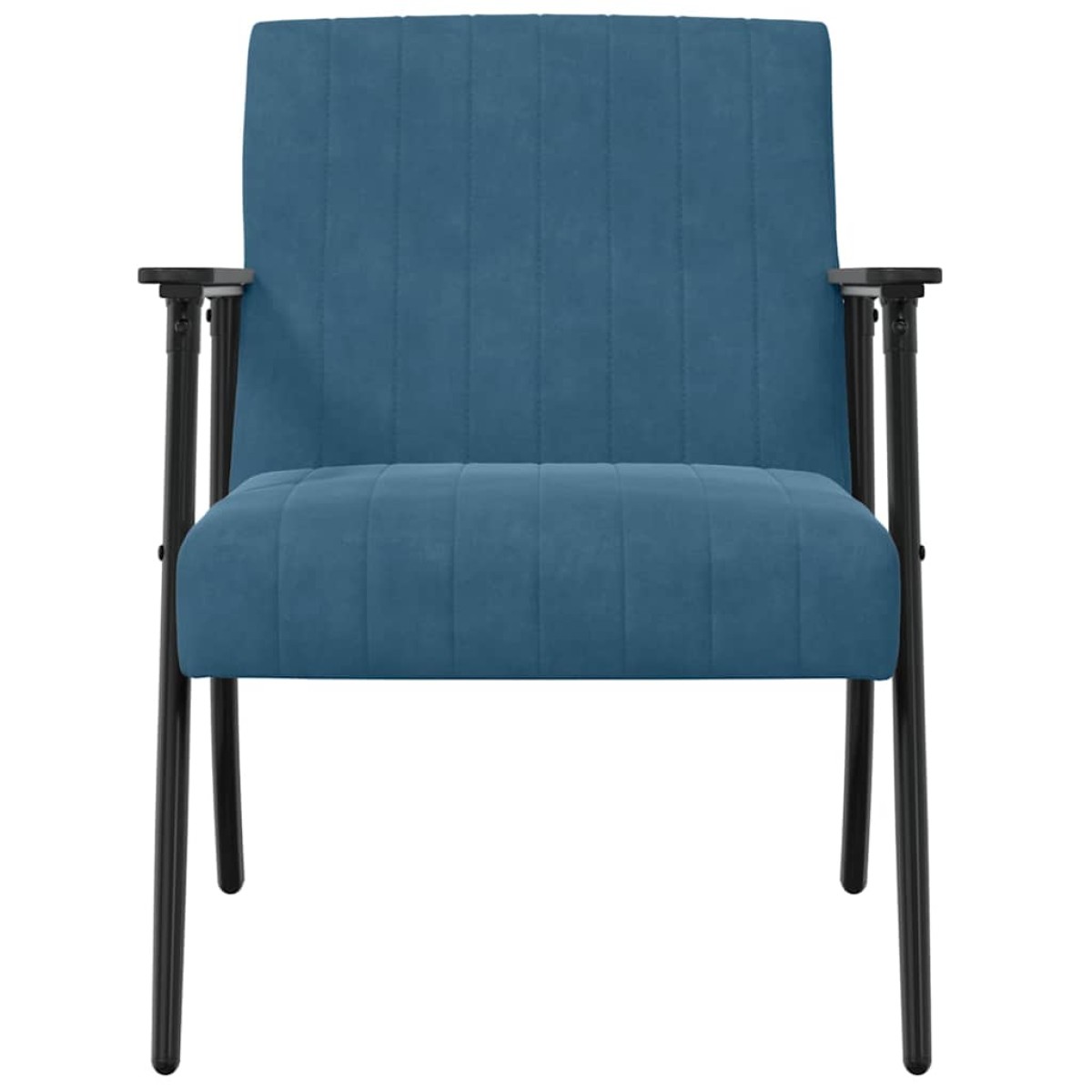 vidaXL Πολυθρόνα Μπλε 59 x 75 x 78 εκ Βελούδο