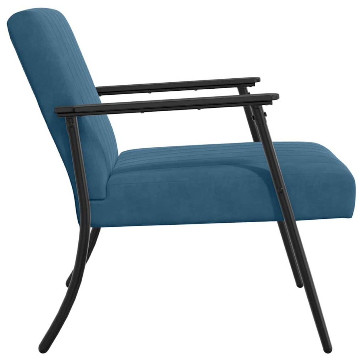vidaXL Πολυθρόνα Μπλε 59 x 75 x 78 εκ Βελούδο