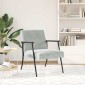vidaXL Πολυθρόνα Ανοιχτό γκρι 59 x 75 x 78 εκ Βελούδο