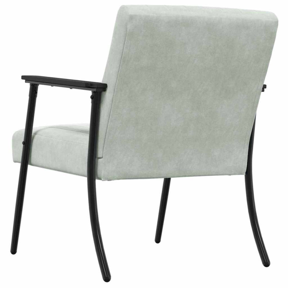 vidaXL Πολυθρόνα Ανοιχτό γκρι 59 x 75 x 78 εκ Βελούδο
