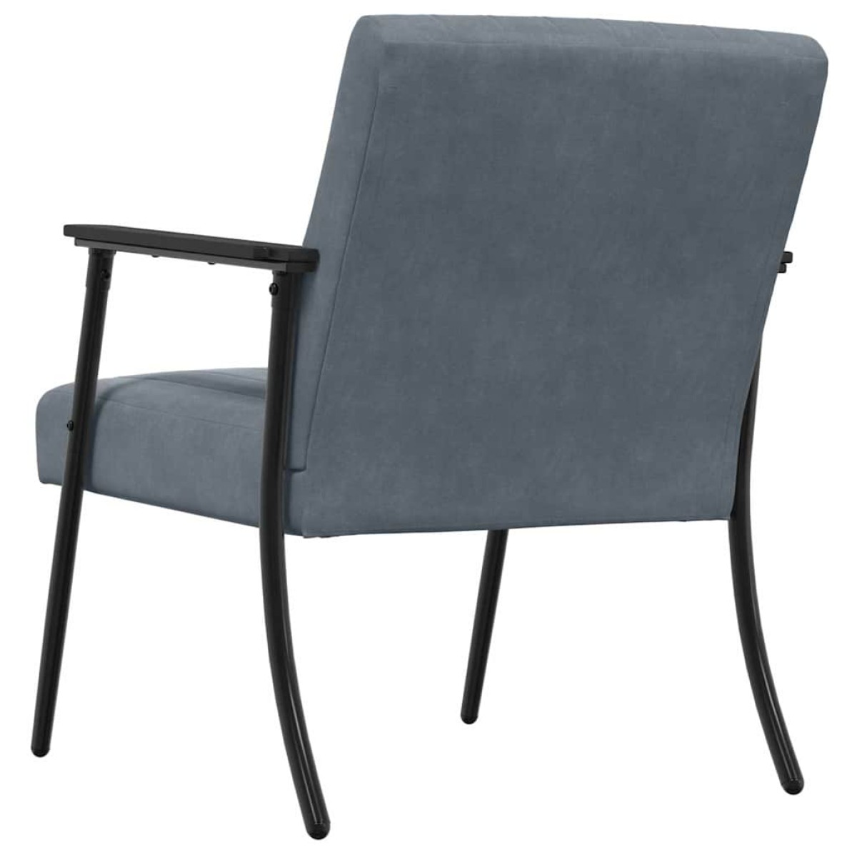 vidaXL Πολυθρόνα Σκούρο Γκρι 59 x 75 x 78 εκ Βελούδο