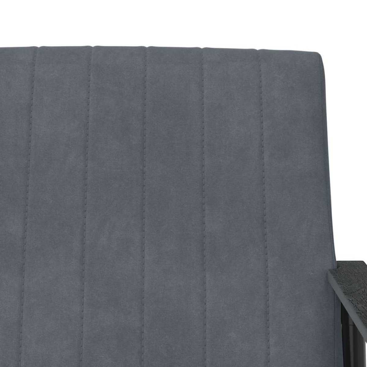 vidaXL Πολυθρόνα Σκούρο Γκρι 59 x 75 x 78 εκ Βελούδο