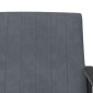 vidaXL Πολυθρόνα Σκούρο Γκρι 59 x 75 x 78 εκ Βελούδο