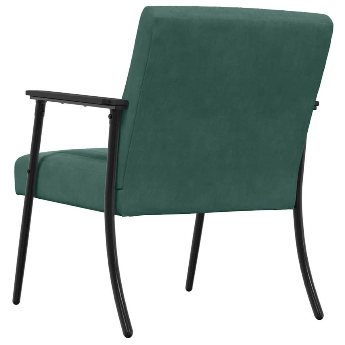 vidaXL Πολυθρόνα Σκούρο Πράσινο 59 x 75 x 78 εκ Βελούδο