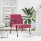 vidaXL Πολυθρόνα Κόκκινο 59 x 75 x 78 εκ Βελούδο