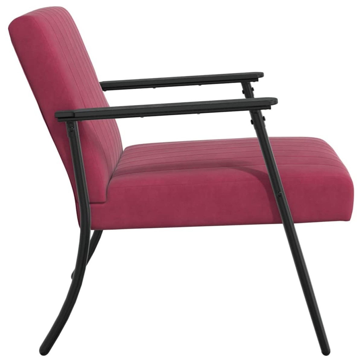 vidaXL Πολυθρόνα Κόκκινο 59 x 75 x 78 εκ Βελούδο