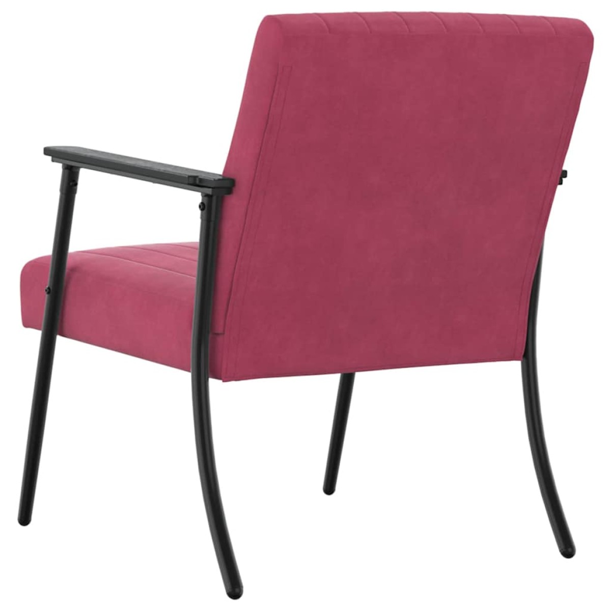 vidaXL Πολυθρόνα Κόκκινο 59 x 75 x 78 εκ Βελούδο
