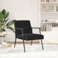 vidaXL Πολυθρόνα Μαύρο 59 x 75 x 78 εκ Βελούδο