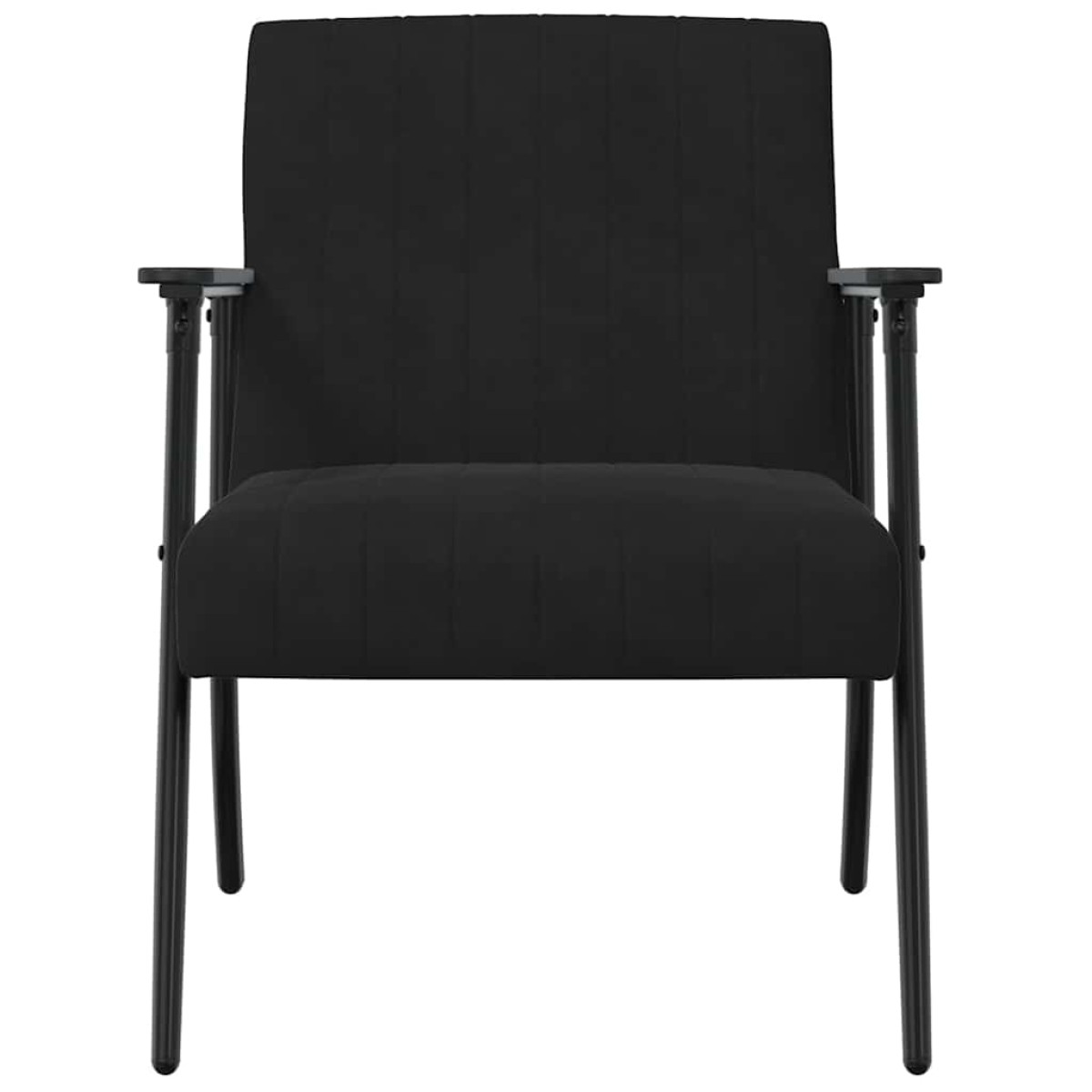 vidaXL Πολυθρόνα Μαύρο 59 x 75 x 78 εκ Βελούδο
