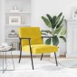 vidaXL Πολυθρόνα Κίτρινο 59 x 75 x 78 εκ Βελούδο
