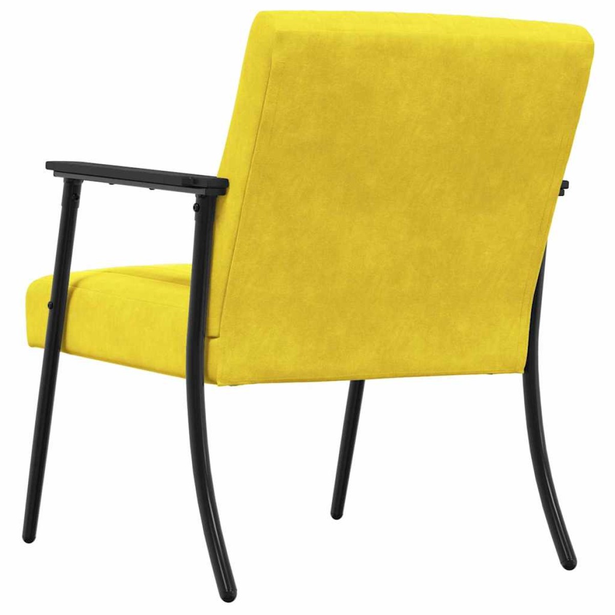 vidaXL Πολυθρόνα Κίτρινο 59 x 75 x 78 εκ Βελούδο