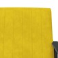 vidaXL Πολυθρόνα Κίτρινο 59 x 75 x 78 εκ Βελούδο