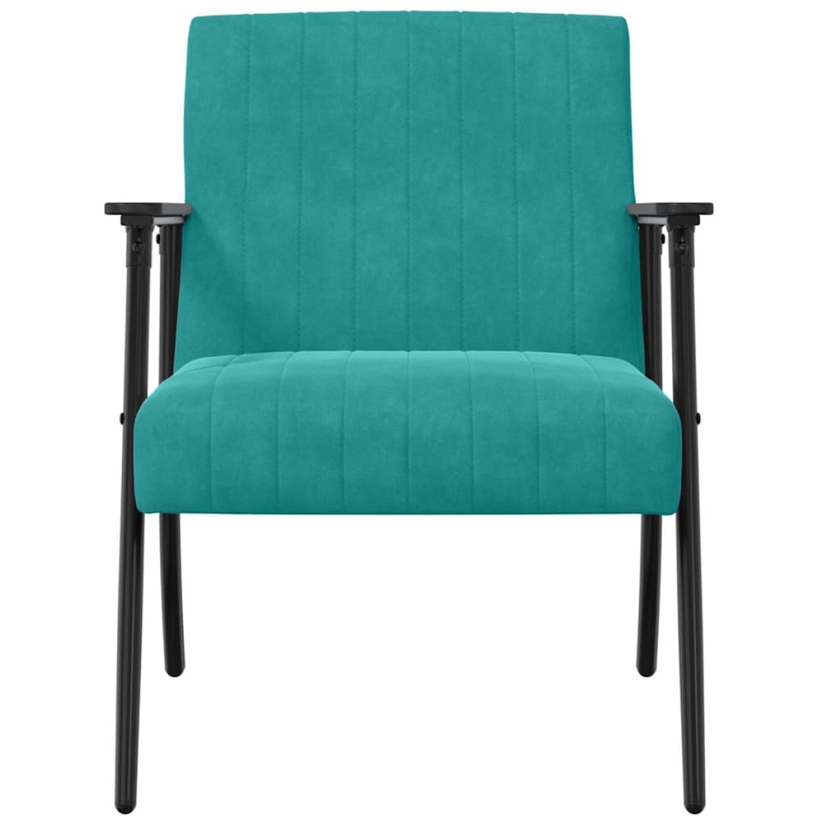 vidaXL Πολυθρόνα Τιρκουάζ 59 x 75 x 78 εκ Βελούδο