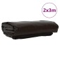 vidaXL Τέντα 650g / m² Καφέ 2 x 3 m Καμβάς με επικάλυψη PVC