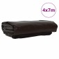 vidaXL Τέντα 650g / m² Καφέ 4 x 7 m Καμβάς με επικάλυψη PVC
