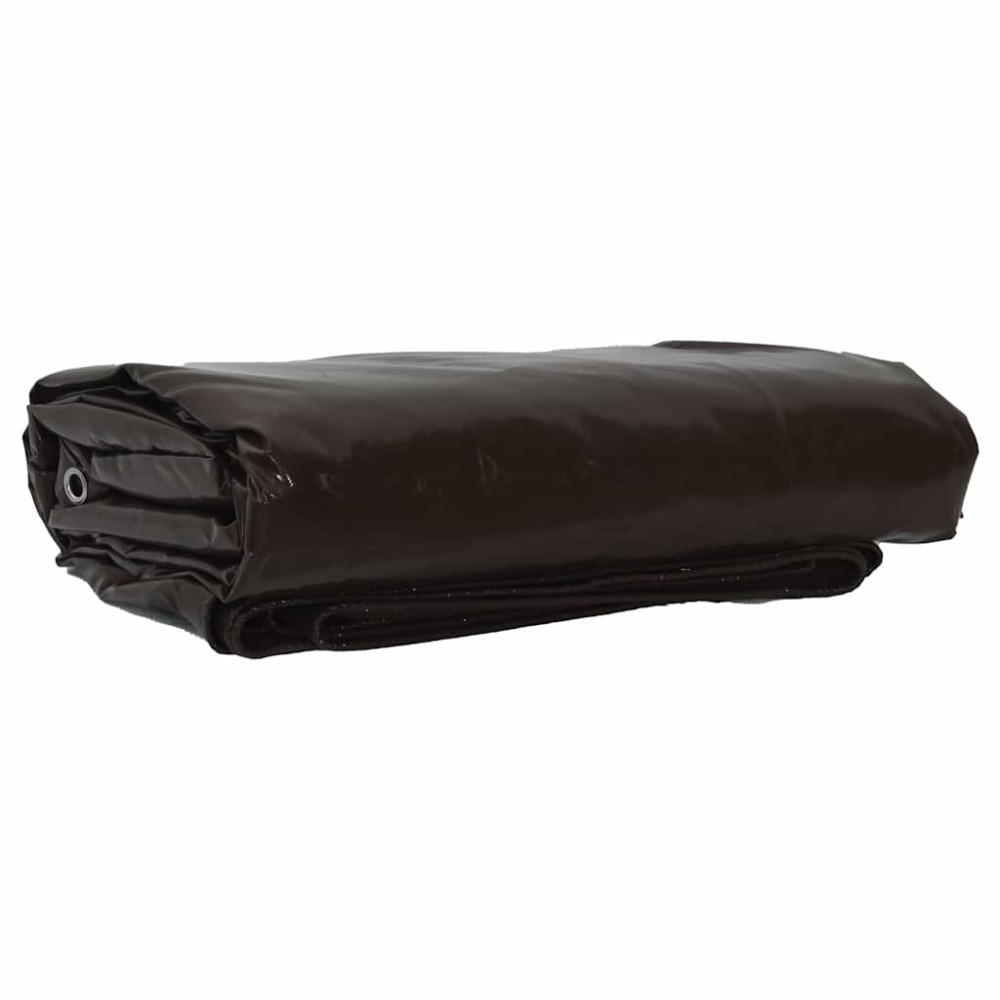 vidaXL Τέντα 650g / m² Καφέ 1,5 x 20 m Καμβάς με επικάλυψη PVC