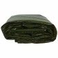 vidaXL Τέντα 650g / m² Ελιά Πράσινη 4 x 4 m Καμβάς με επικάλυψη PVC