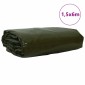 vidaXL Τέντα 650g / m² Ελιά Πράσινη 1,5 x 6 m Καμβάς με επικάλυψη PVC