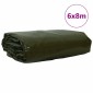 vidaXL Τέντα 650g / m² Ελιά Πράσινη 6 x 8 m Καμβάς με επικάλυψη PVC