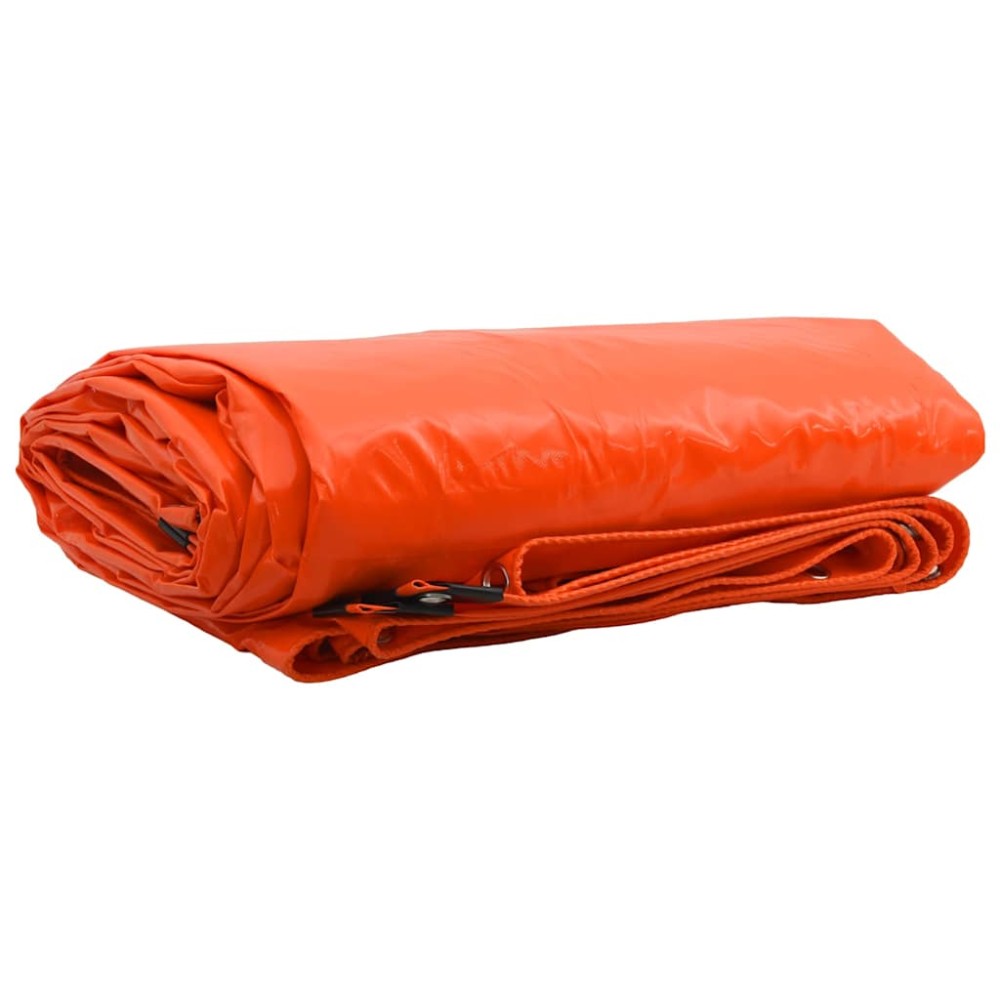 vidaXL Τέντα 650g / m² Πορτοκαλί 1,5 x 10 m Καμβάς με επικάλυψη PVC
