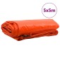 vidaXL Τέντα 650g / m² Πορτοκαλί 5 x 5 m Καμβάς με επικάλυψη PVC