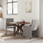 vidaXL Καρέκλες Φαγητού με Ρόδες 2 τμχ. ύφασμα Taupe 57 x 66 x 94 εκ