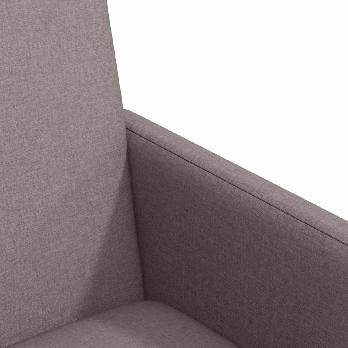vidaXL Καρέκλες Φαγητού με Ρόδες 2 τμχ. ύφασμα Taupe 57 x 66 x 94 εκ