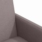 vidaXL Καρέκλες Φαγητού με Ρόδες 2 τμχ. ύφασμα Taupe 57 x 66 x 94 εκ