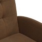 vidaXL Καρέκλες Φαγητού με Ρόδες 2 τμχ. Ψεύτικο σουέτ δέρμα Καφέ