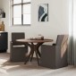vidaXL Καρέκλες φαγητού 2 τμχ. Λινό Σκούρο γκρι 57 x 67 x 95 εκ