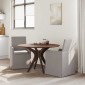 vidaXL Καρέκλες φαγητού 2 τμχ. ύφασμα Taupe 57 x 67 x 95 εκ