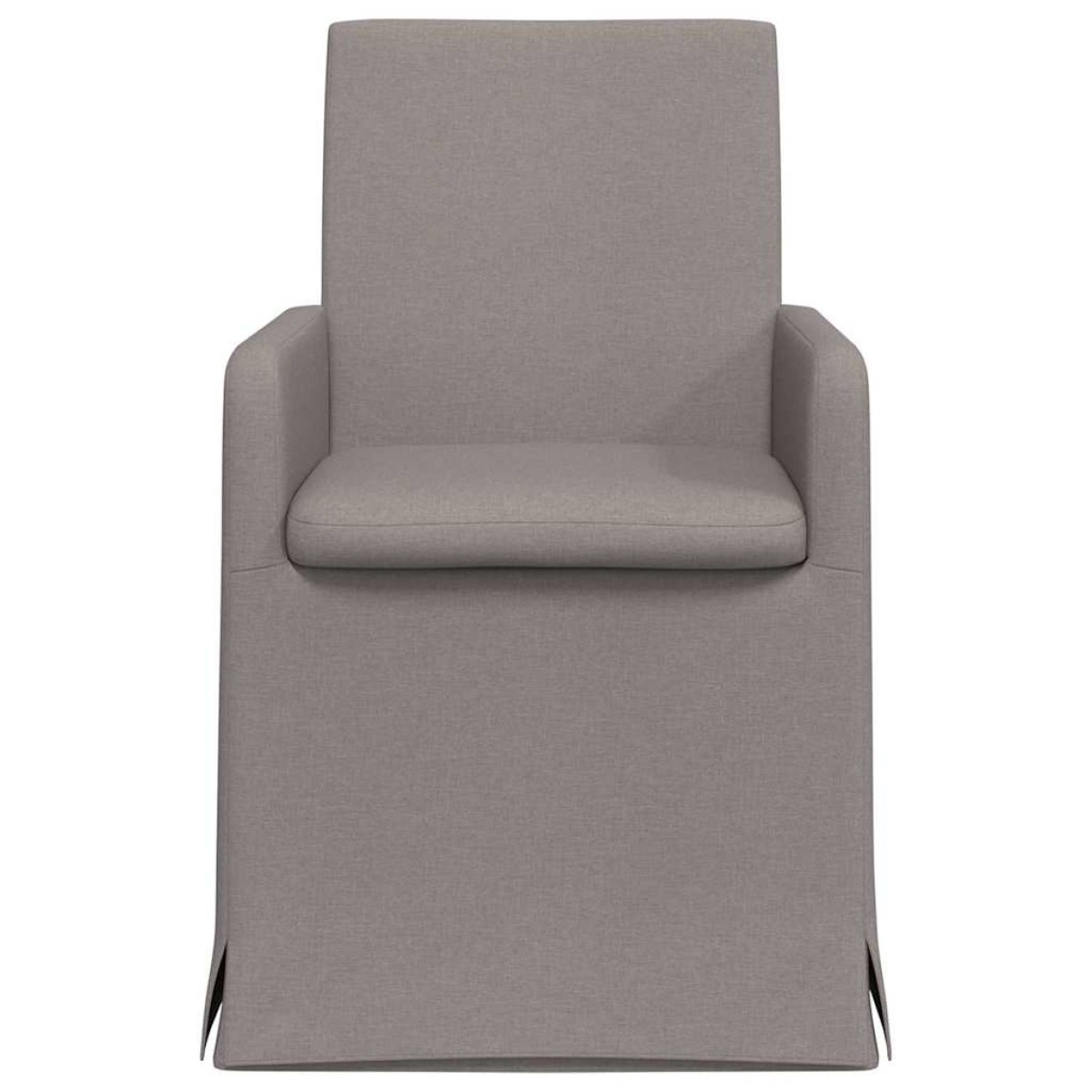 vidaXL Καρέκλες φαγητού 2 τμχ. ύφασμα Taupe 57 x 67 x 95 εκ