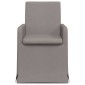 vidaXL Καρέκλες φαγητού 2 τμχ. ύφασμα Taupe 57 x 67 x 95 εκ