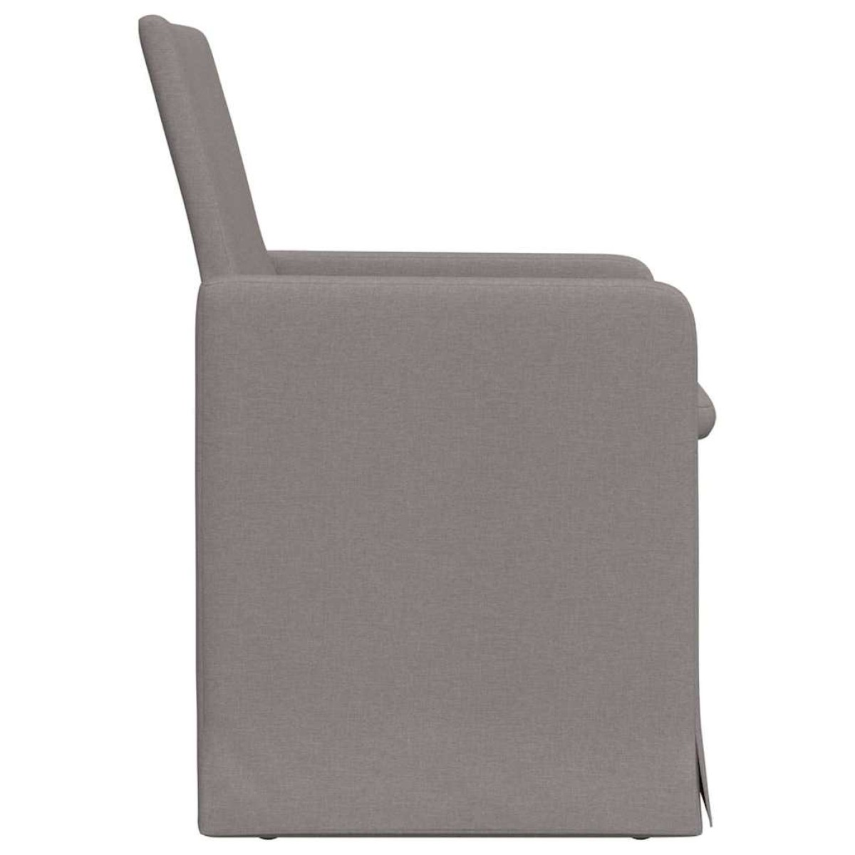 vidaXL Καρέκλες φαγητού 2 τμχ. ύφασμα Taupe 57 x 67 x 95 εκ