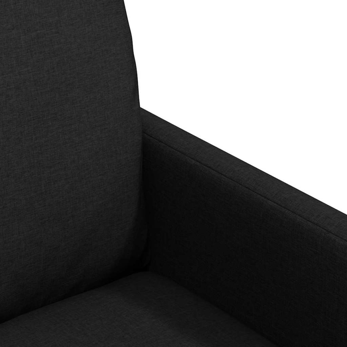 vidaXL Καρέκλες φαγητού 2 τμχ. ύφασμα Μαύρο 57 x 67 x 98 εκ