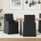 vidaXL Καρέκλες φαγητού 2 τμχ. ύφασμα Μαύρο 57 x 67 x 98 εκ
