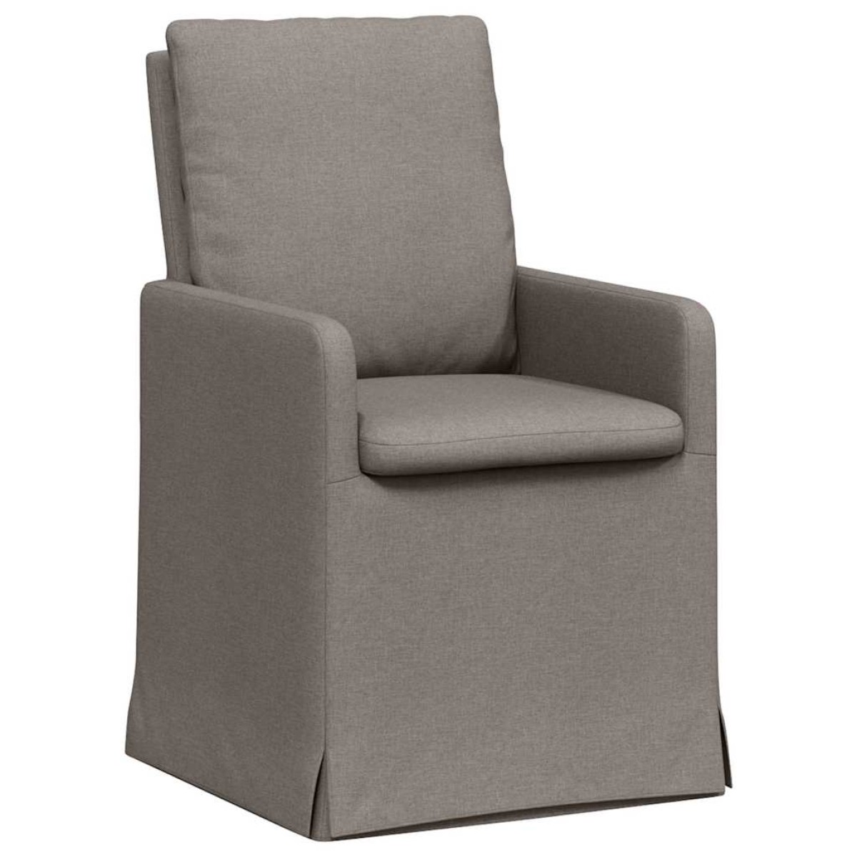 vidaXL Καρέκλες φαγητού 2 τμχ. ύφασμα Taupe 57 x 67 x 98 εκ