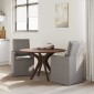 vidaXL Καρέκλες φαγητού 2 τμχ. ύφασμα Taupe 57 x 67 x 98 εκ