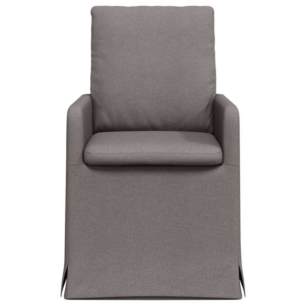 vidaXL Καρέκλες φαγητού 2 τμχ. ύφασμα Taupe 57 x 67 x 98 εκ
