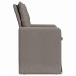 vidaXL Καρέκλες φαγητού 2 τμχ. ύφασμα Taupe 57 x 67 x 98 εκ
