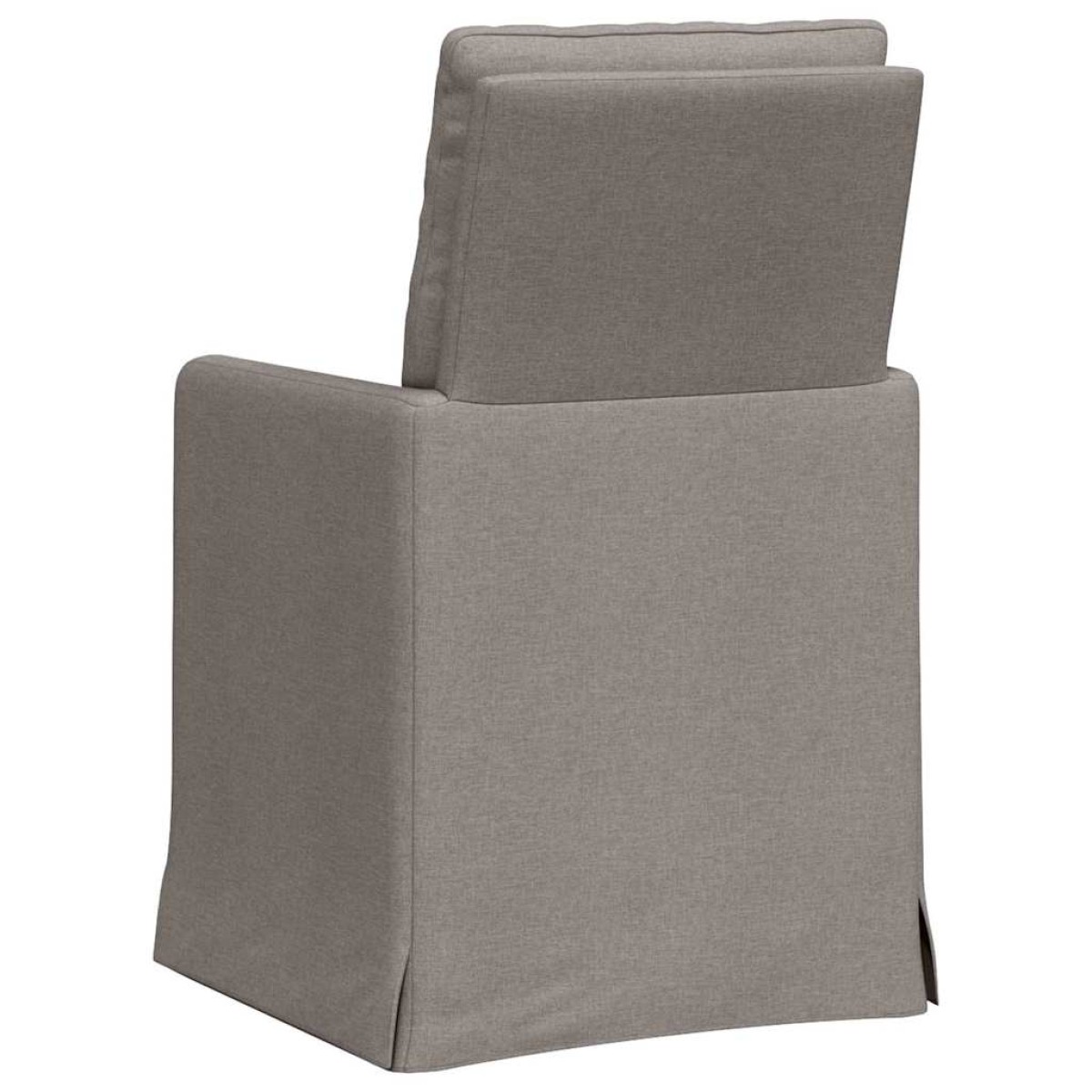 vidaXL Καρέκλες φαγητού 2 τμχ. ύφασμα Taupe 57 x 67 x 98 εκ