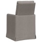 vidaXL Καρέκλες φαγητού 2 τμχ. ύφασμα Taupe 57 x 67 x 98 εκ