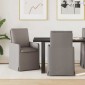 vidaXL Καρέκλες φαγητού 2 τμχ. ύφασμα Taupe 57 x 67 x 98 εκ