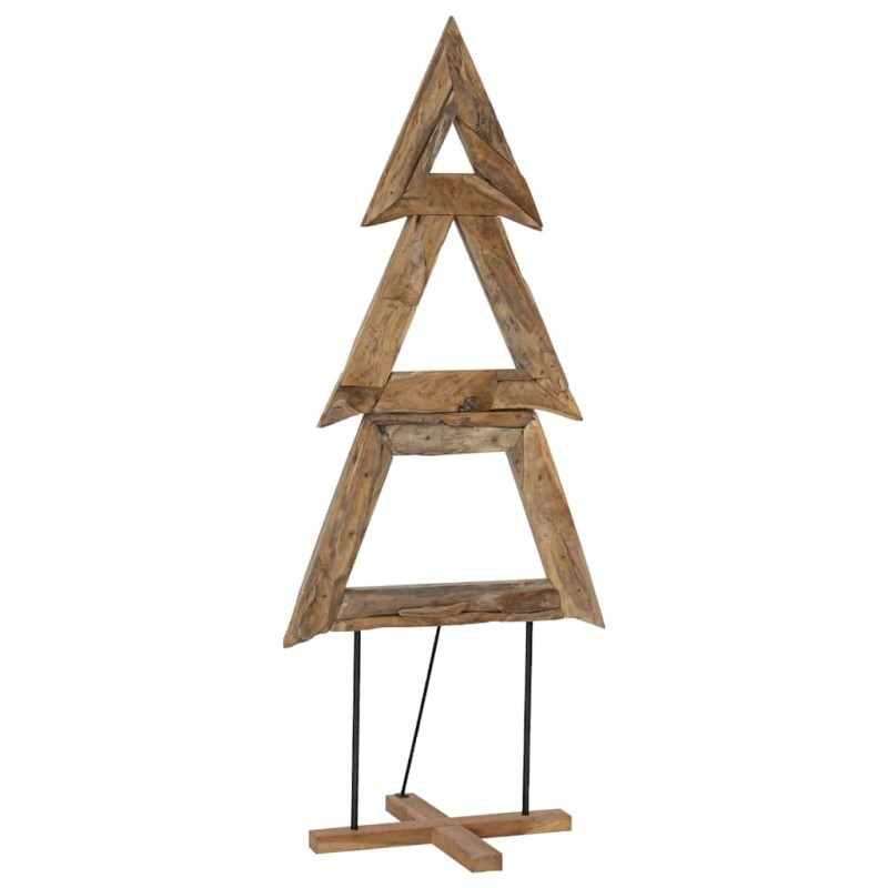 vidaXL Χριστουγεννιάτικο Δέντρο με βάση Καφέ 181 cm Μασίφ ξύλο teak
