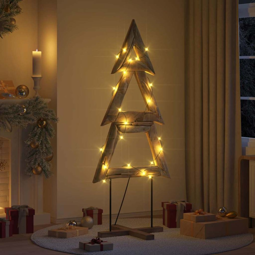 vidaXL Χριστουγεννιάτικο Δέντρο με βάση Καφέ 181 cm Μασίφ ξύλο teak