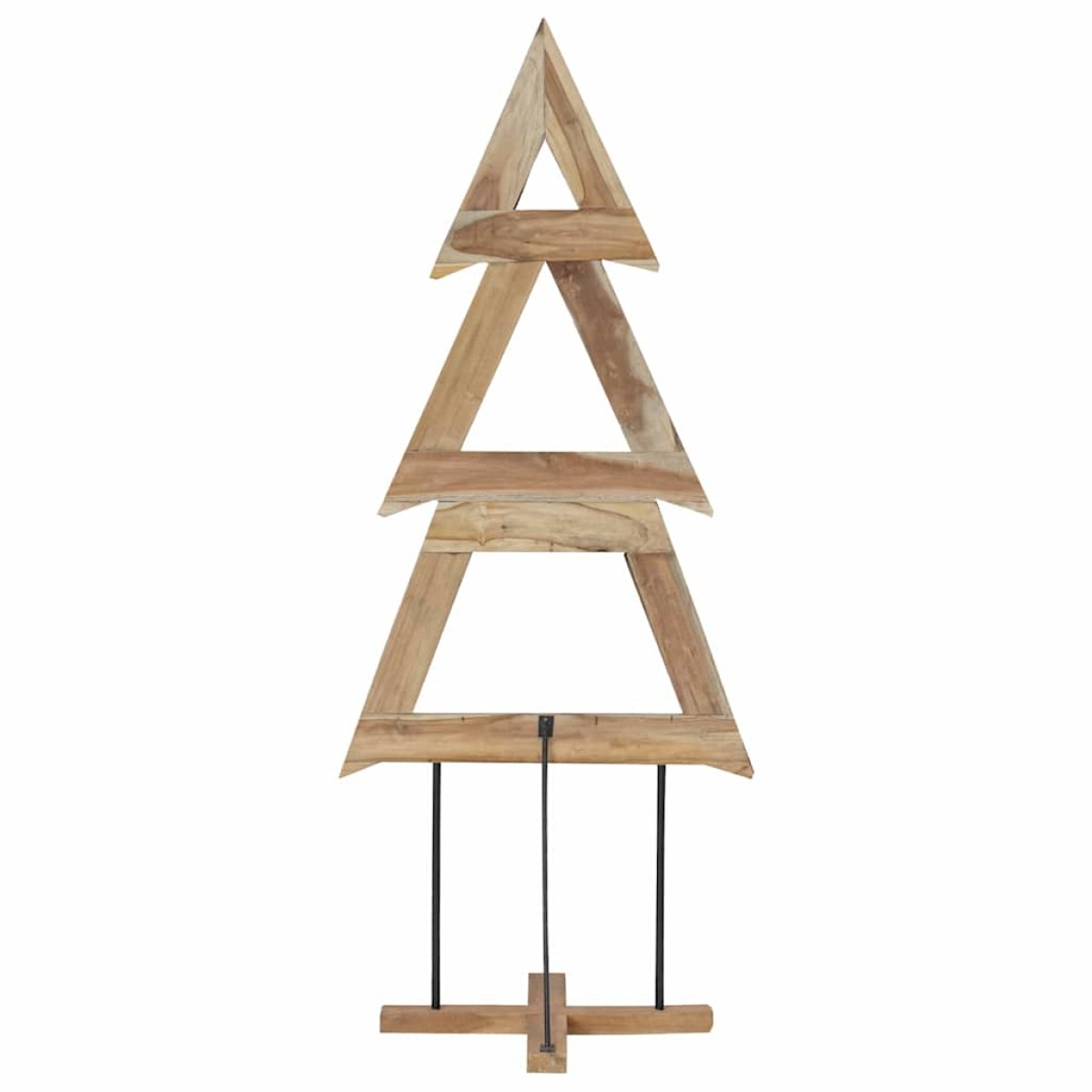 vidaXL Χριστουγεννιάτικο Δέντρο με βάση Καφέ 181 cm Μασίφ ξύλο teak